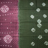 Semi Linen Dark Pink Printed Saree