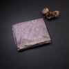 Organza Violet With Zari Embroidered Saree