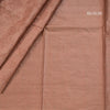 Semi Tussar Brown Sugar Thread Work Saree