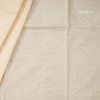 Semi Tussar Cream Thread Work Saree 01