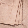 Semi Tussar Sand Brown Thread Work Saree