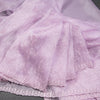 Organza Lilac Thread Embroidered Saree