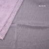 Organza Lilac Thread Embroidered Saree