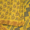 Sungudi Cotton Light Chartreuse Green Printed Saree Without Blouse