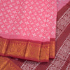 Sungudi Cotton Light Pink Printed Saree Without Blouse 05