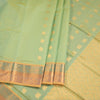 Venkatagiri Handloom Cotton Light Olive Green Saree Without Blouse 02