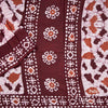 Chanderi Cotton Batik Printed Brown Saree