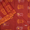 Chanderi Cotton Shibori Printed Red Saree