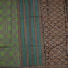 Chanderi Cotton Abstract Printed Green Saree