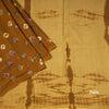 Mul Mul Cotton Light Brown Printed Saree 03