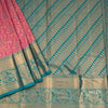 Pink Semi Silk Saree With Contrast Border