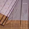 Pastel Purple Semi Silk Saree With Contrast Border