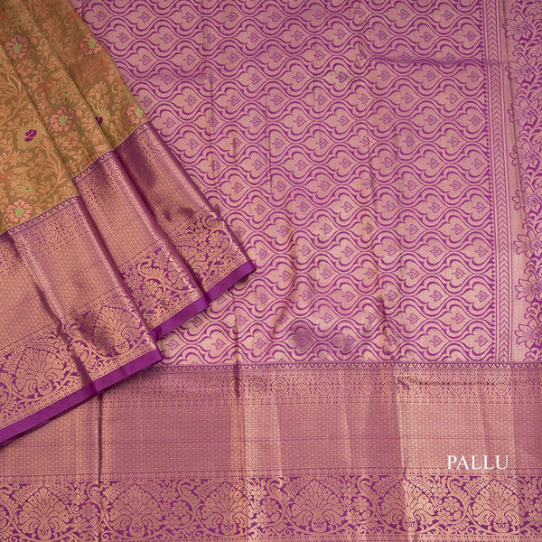 Shot Colour Semi Silk Saree With Contrast Border