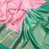 Pink Semi Silk Saree With Contrast Border 02