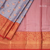 Blue Semi Silk Saree With Contrast Border 02