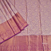 Light Violet Semi Silk Saree With Contrast Border