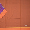 Dharwad Cotton Purple Thread Embroidered Saree