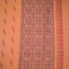 Orange Negamam Cotton Thread Embossed Saree 02