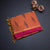 Orange Negamam Cotton Thread Embossed Saree 02