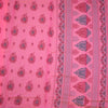 Pink Poly Cotton Printed Saree 03