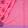 Pink Poly Cotton Printed Saree 03
