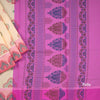 Peach Poly Cotton Printed Saree 02