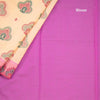 Peach Poly Cotton Printed Saree 02