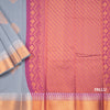 Silk Cotton Grey Zari Worked Saree 04