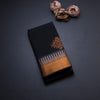 Silk Cotton Black Zari Worked Saree 05
