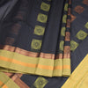 Silk Cotton Black Zari Worked Saree 06