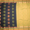 Silk Cotton Black Zari Worked Saree 06