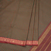 9 Yards Multi Colour Chettinad Cotton Micro Checked Saree And Simple Thread Border Without Blouse 02