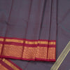Shot Color Chettinad Cotton Zari Thread Border Without Blouse