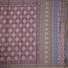 Semi Raw Silk Brown Floral Printed Saree 03