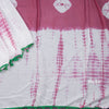 Mul Mul Cotton Rust Pink Shibori Printed Saree