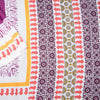 Mul Mul Cotton Purple Abstract Printed Saree