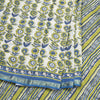 Mul Mul Cotton Cream Floral Printed Saree