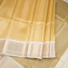 Kota Tissue Gold Saree With Zari Border 02