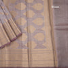 Kota Tissue Shot color Saree With Zari Border