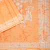 Mul Mul Cotton Yellow Printed Saree 05