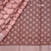 Semi Tussar Brown Printed Saree 02