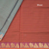 Poly Cotton Grey Plain Saree 02