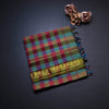 Poly Cotton Multi Colour Checked Saree 09