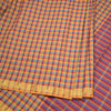 Poly Cotton Multi Colour Checked Saree 10