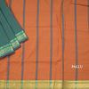 Poly Cotton Green Plain Saree 04