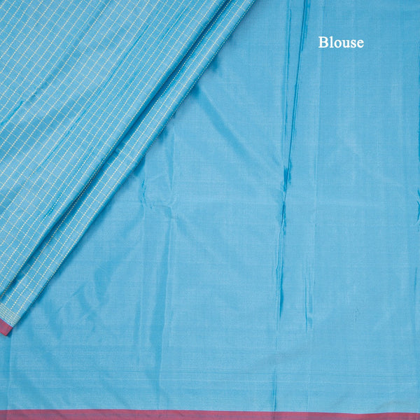 Blue And Purple Half And Half Art Silk Saree