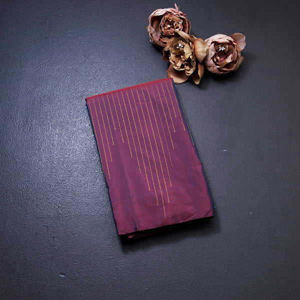 Blue And Purple Half And Half Art Silk Saree