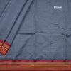 Dharwad Cotton Grey Plain Saree 05