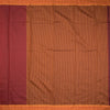 Dharwad Cotton Maroon Plain Saree 04