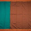 Dharwad Cotton Teal Green Plain Saree
